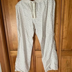 Cheetah print pajama pants